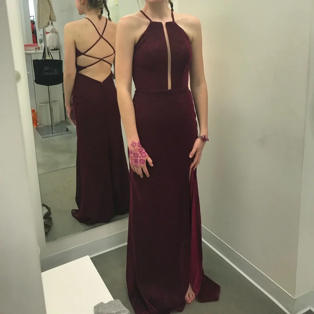 La Femme sparkly prom dress, size 2 - Picture 2 of 5